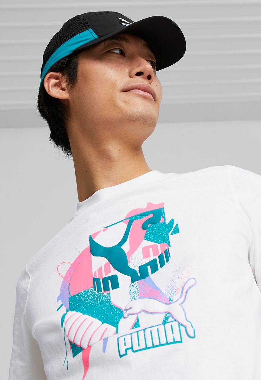 PUMA - Fandom graphic tee - puma white
