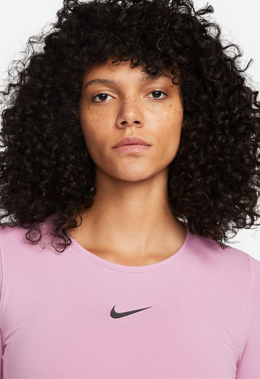 Nike - W nsw crop tape ls top - orchid & black