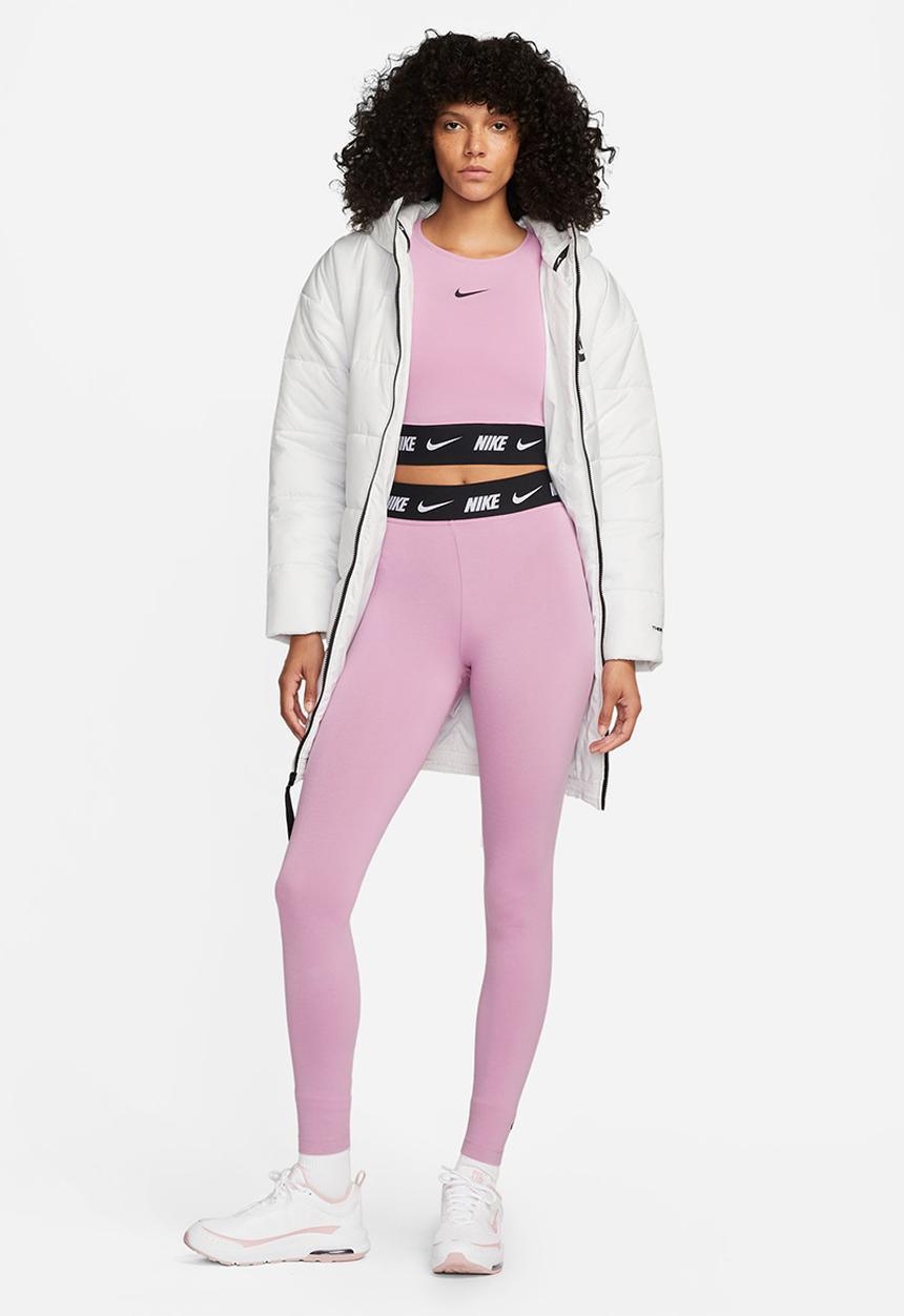 Nike - W nsw crop tape ls top - orchid & black