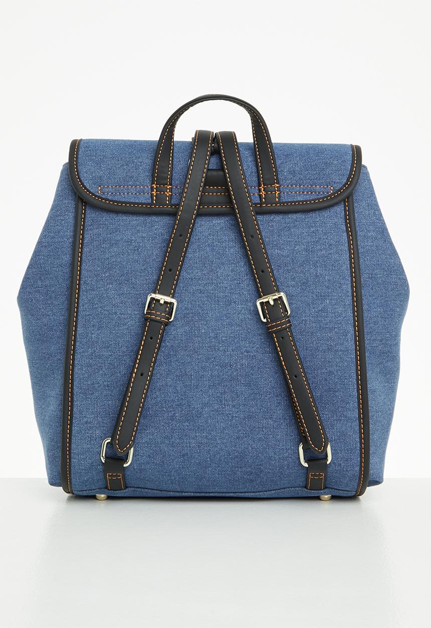 POLO - Denim backpack bag- blue