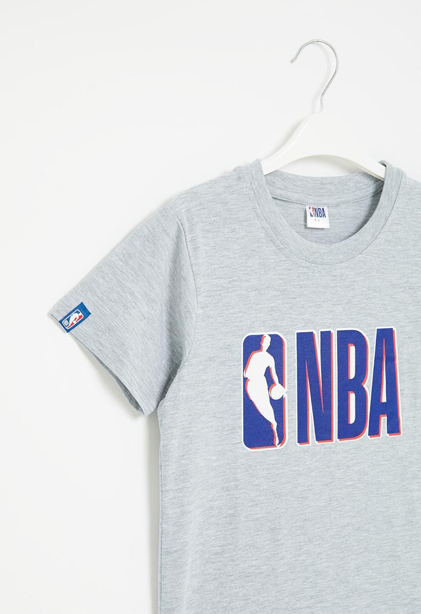 NBA - Nba core badge print tee - grey