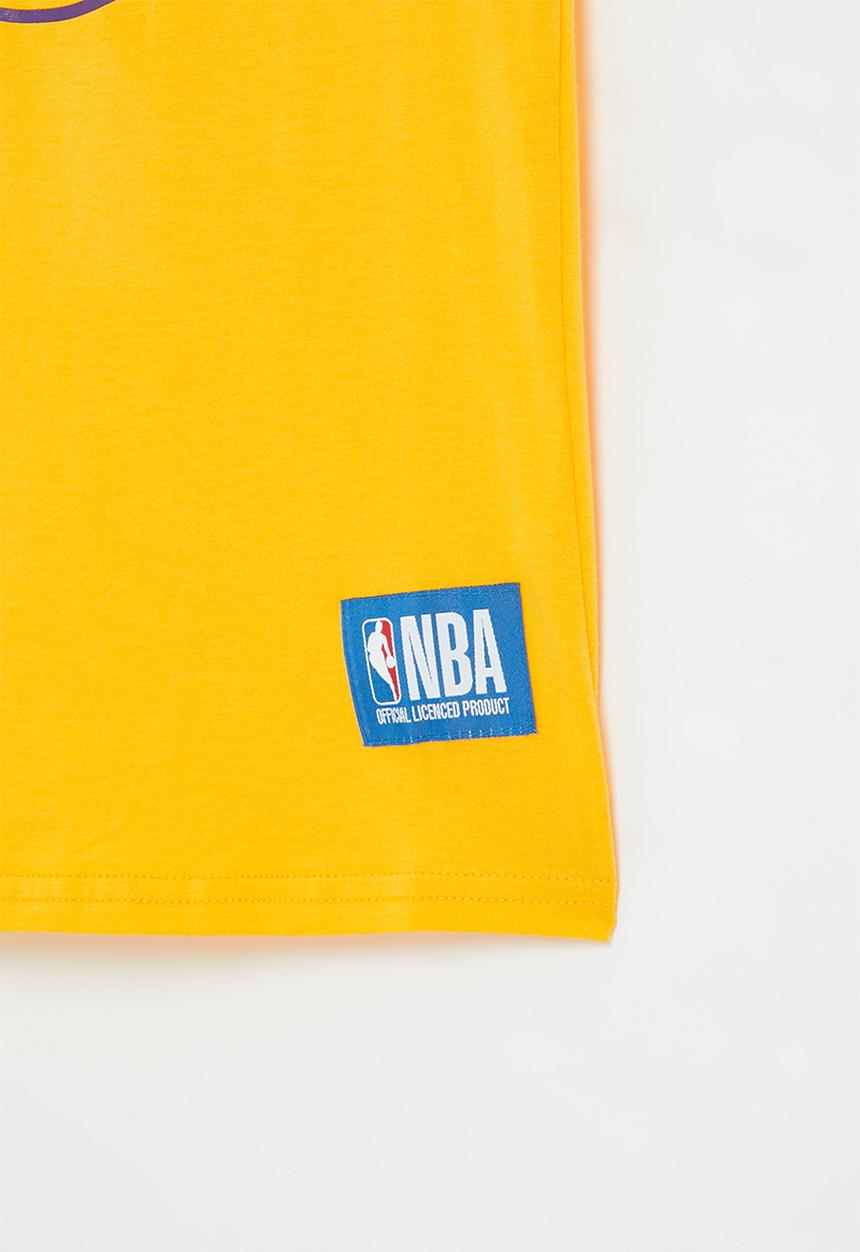 NBA - La lakers core badge print tee - yellow