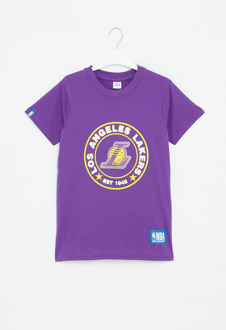 NBA - La lakers core badge print tee - purple