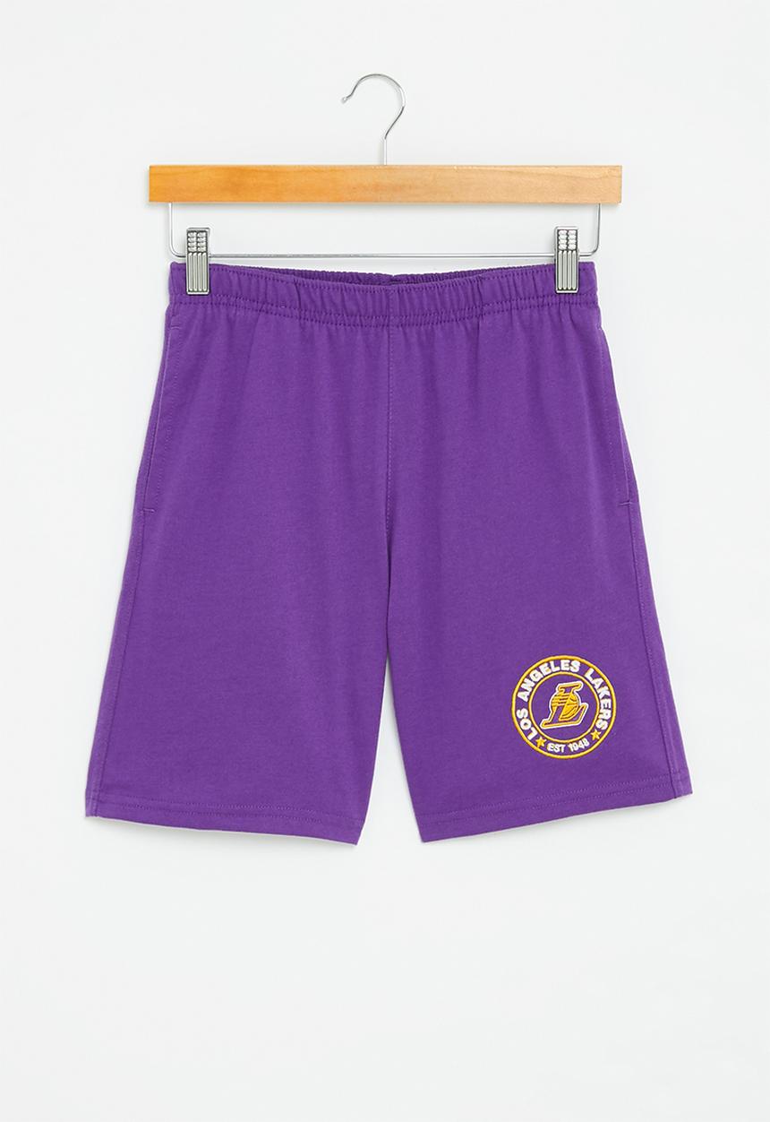 NBA - La lakers core badge fleece shorts - purple