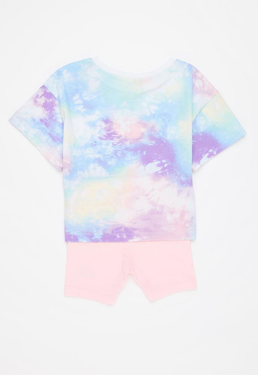 Nike - Nkg hbr boxy tee bike short se - arctic punch