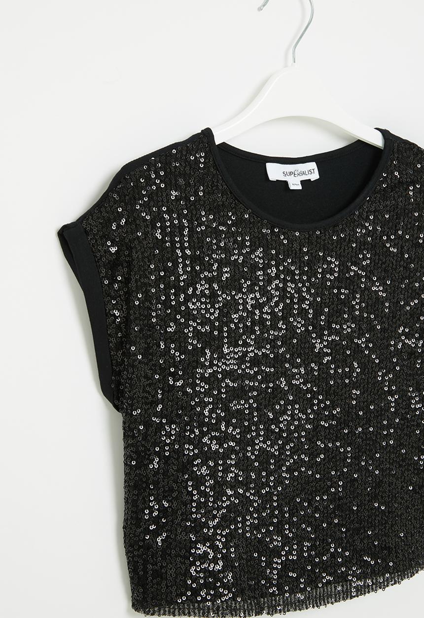 Superbalist - Sequin top - black