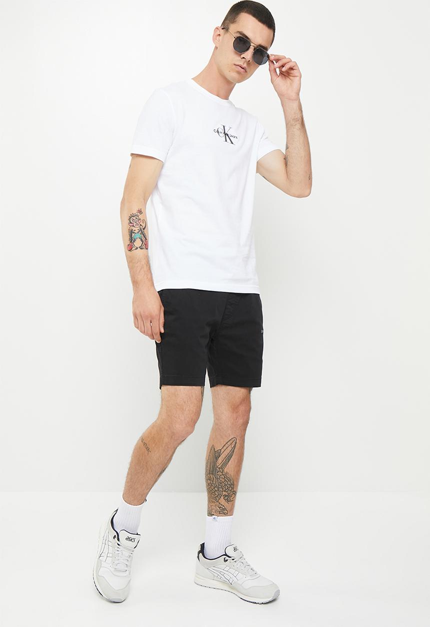 Calvin Klein - Skinny jogger chino short - black