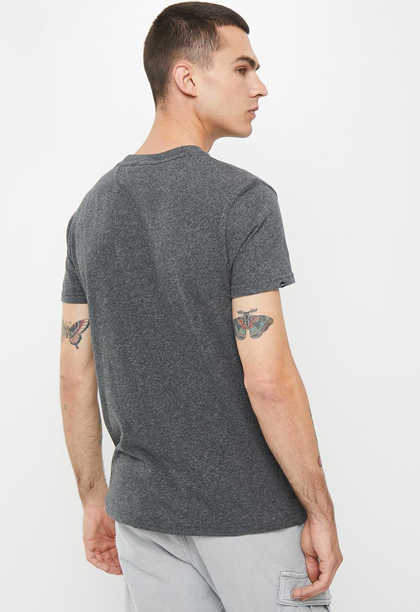 Superdry. - Vintage logo tee - asphalt grit