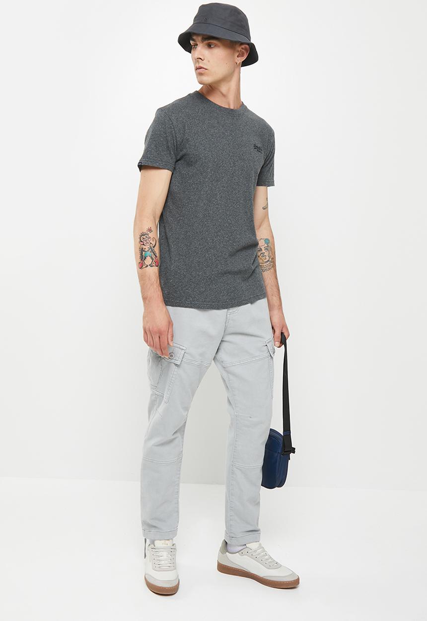 Superdry. - Vintage logo tee - asphalt grit
