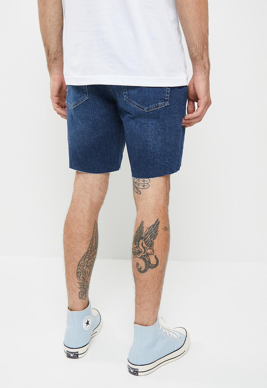 Calvin Klein - Mid-thigh short - mid blue 