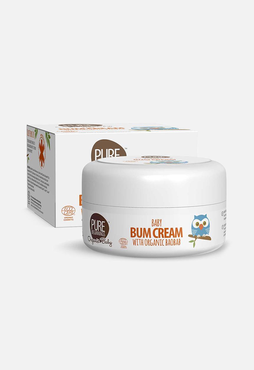 pure beginnings - Baby bum cream with organic baobab - 125ml