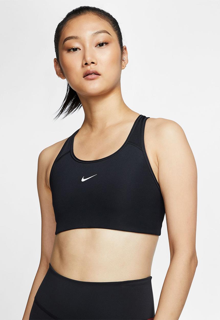 Nike - W nk df swsh 1pp bra - black/white