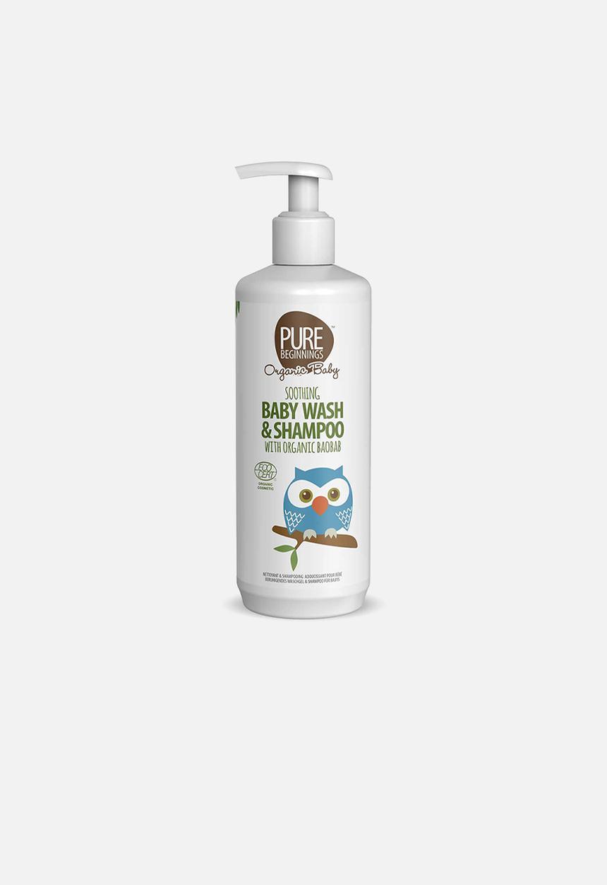 pure beginnings - Soothing baby wash & shampoo with organic baobab - 500ml