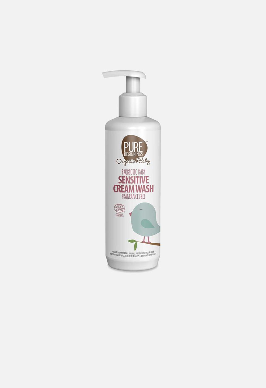 pure beginnings - Probiotic baby sensitive cream wash - fragrance free - 250ml