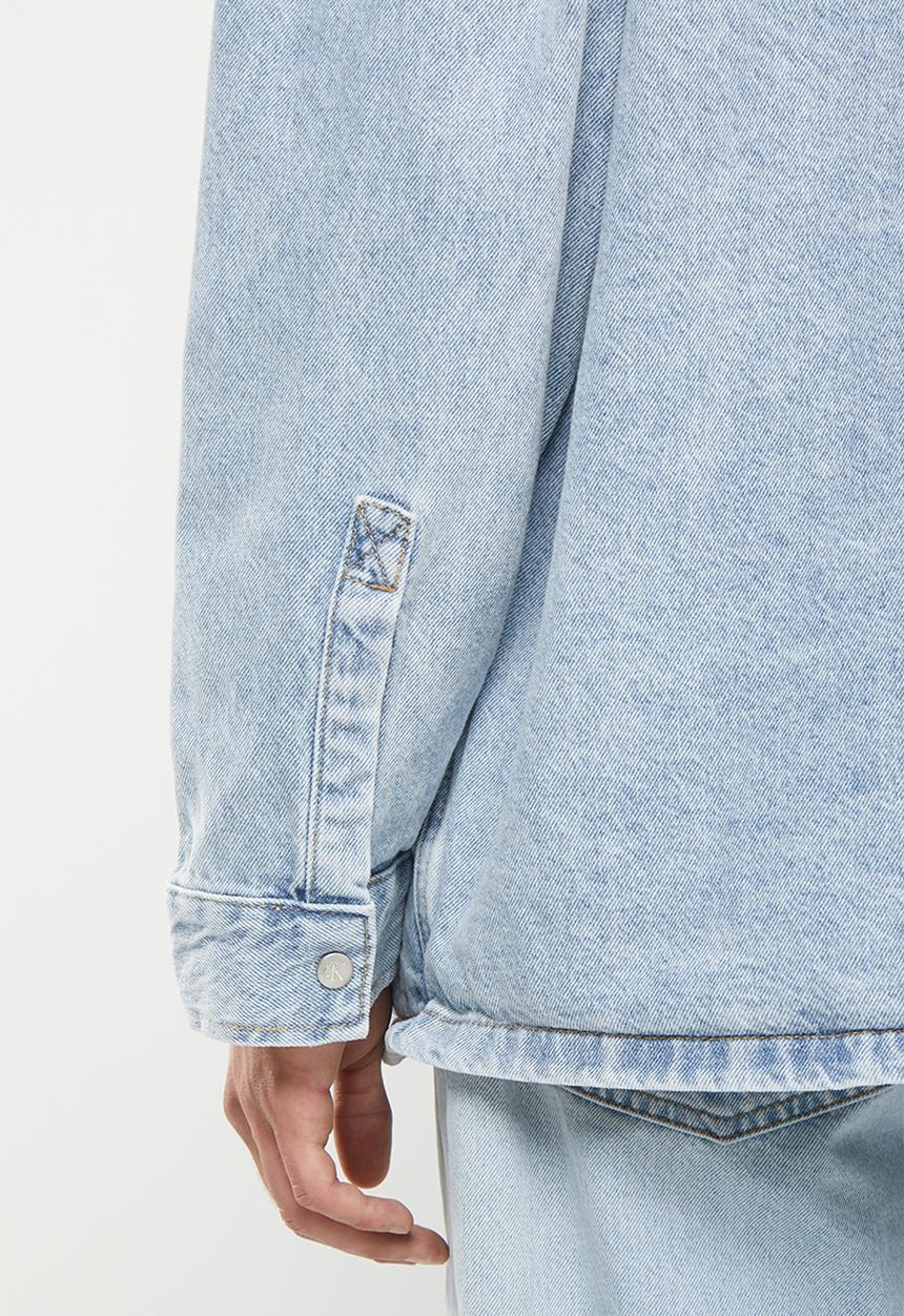 Calvin Klein - Oversized utility shirt jacket - light blue