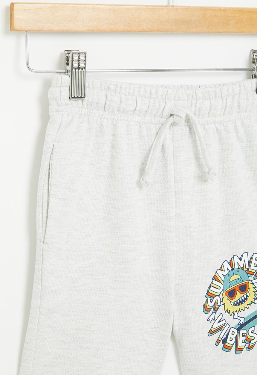 Superbalist - Printed sweat short - grey