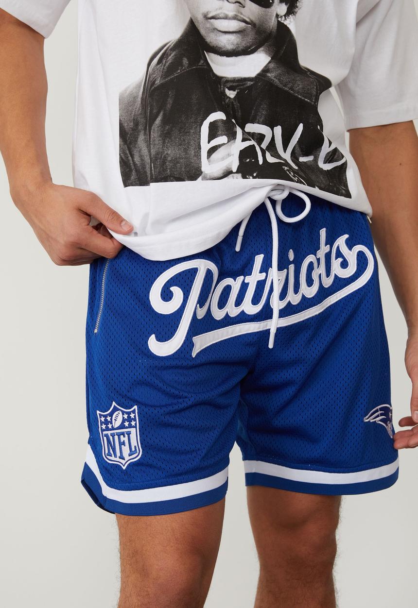 Factorie - Nfl basketball short - lcn nfl royal blue/patriots