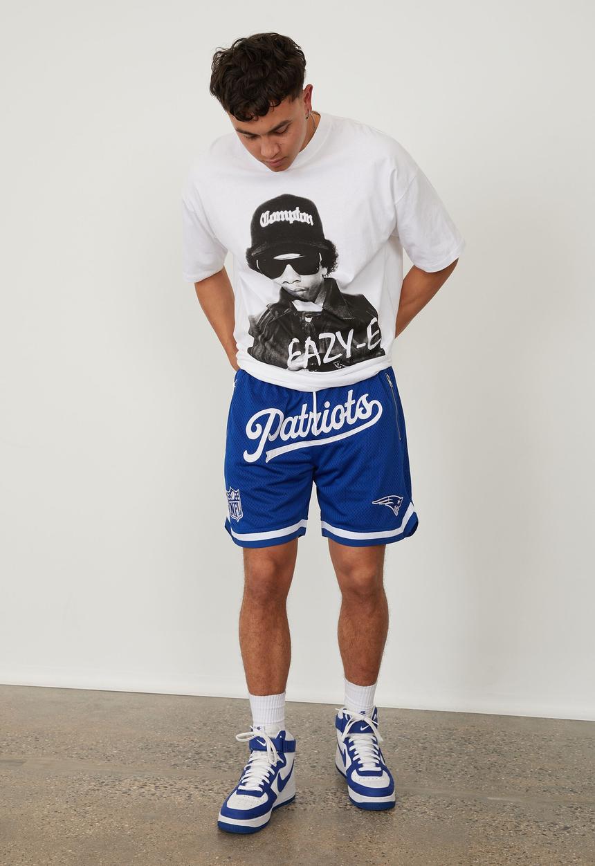 Factorie - Nfl basketball short - lcn nfl royal blue/patriots