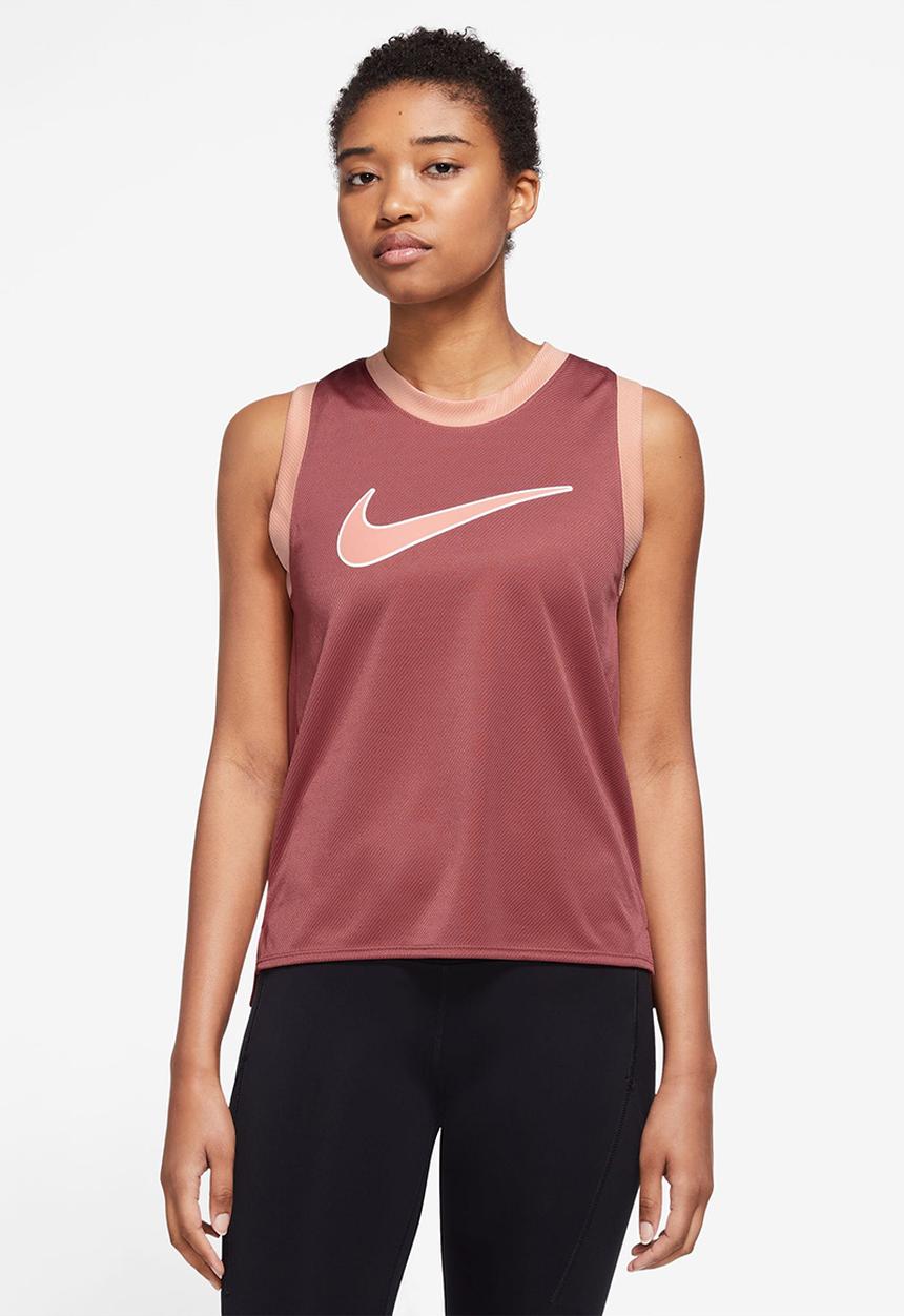 Nike - W nk df swoosh run tank - canyon rust/arctic orange/arctic orange