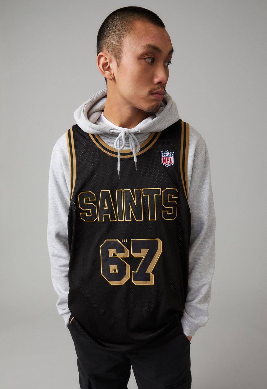 Factorie - Nfl mesh tank - lcn nfl saints 67/ black