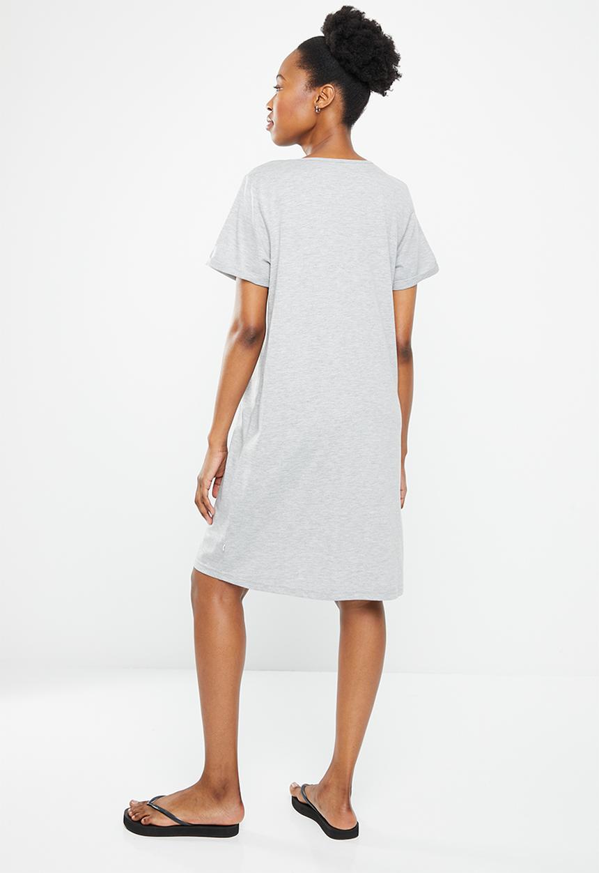 Roxy - Love sun tee dress - grey 