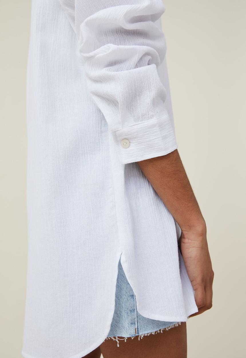 Cotton On - Airley oversized summer shirt - white