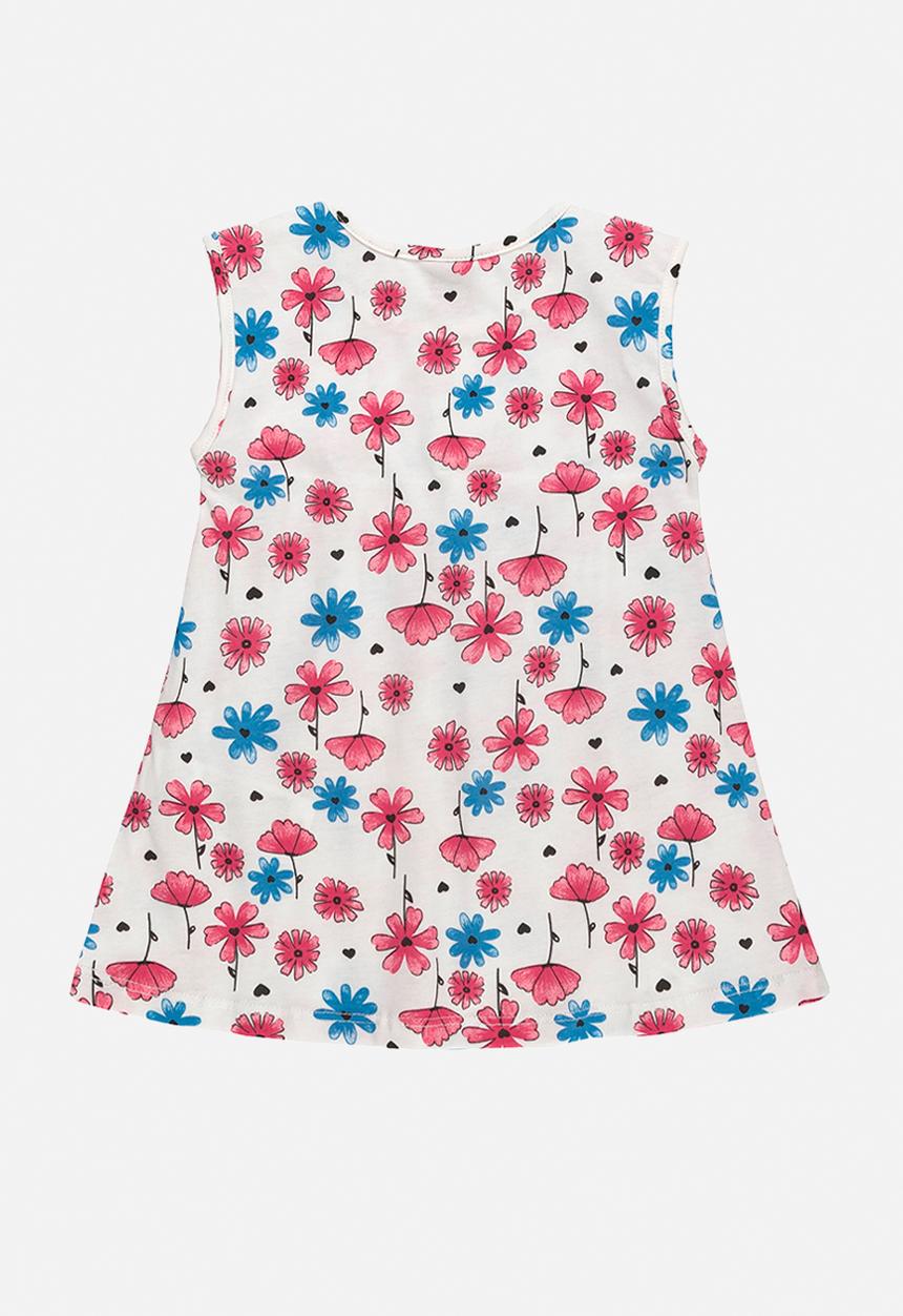 Bee Loop - Single jersey dress - off white