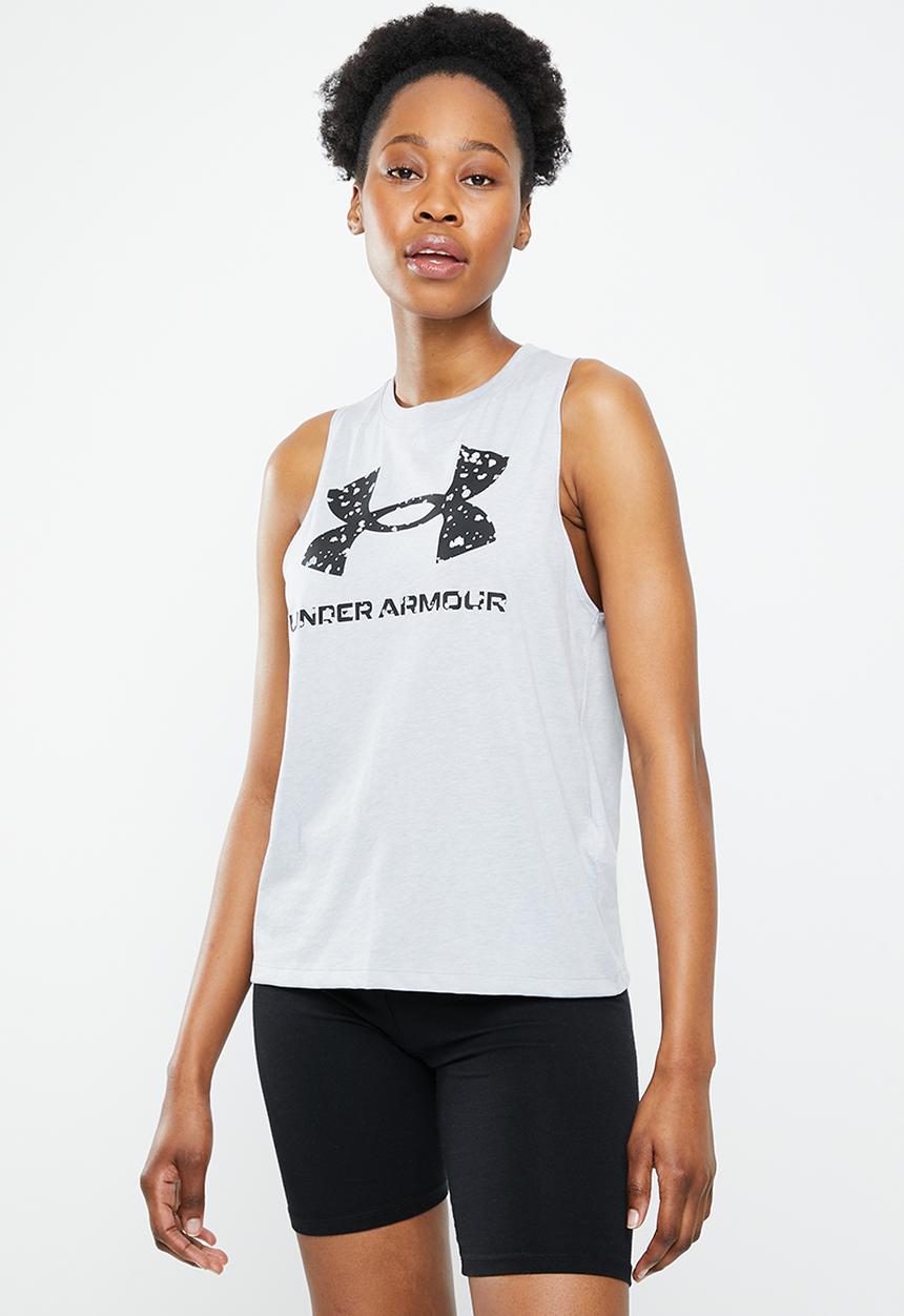 Under Armour - Live sportstyle graphic tank - mod gray light heather