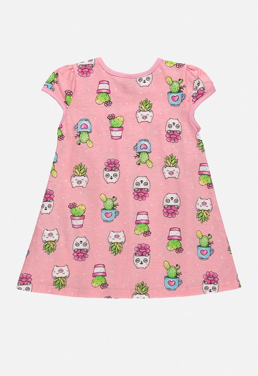 Bee Loop - Single jersey dress - pink