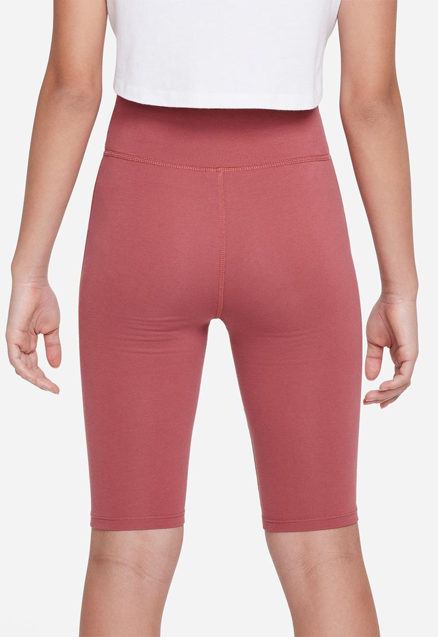 Nike - G nsw bike 9 in short  - canyon rust/white