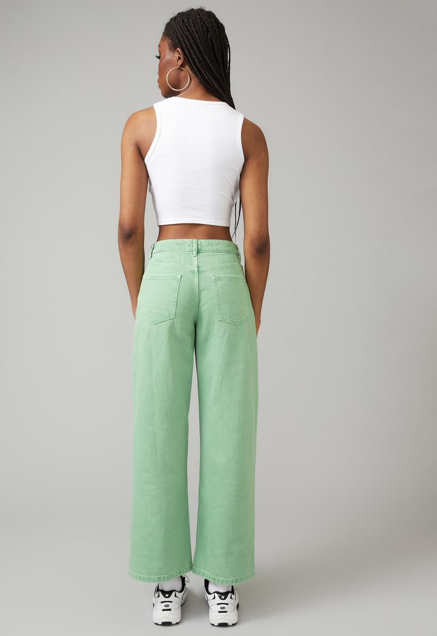 Factorie - Low rise baggy jean - absinthe green
