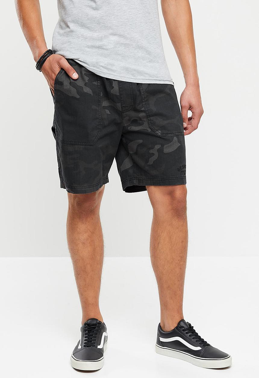 DC - Mechanic short 2 - black camo