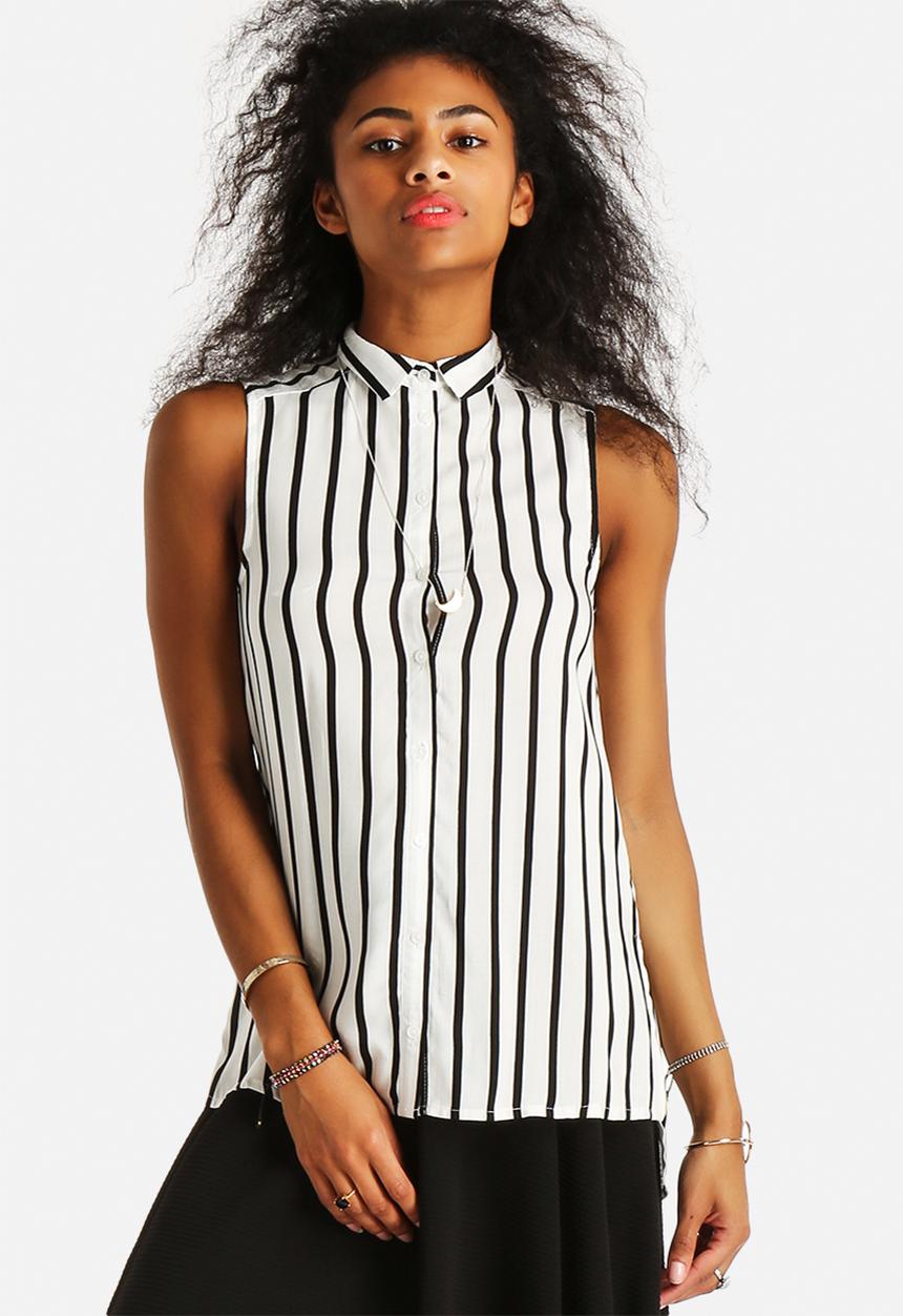 New Look - Clean Stripe Short Sleeve Spun Shirt