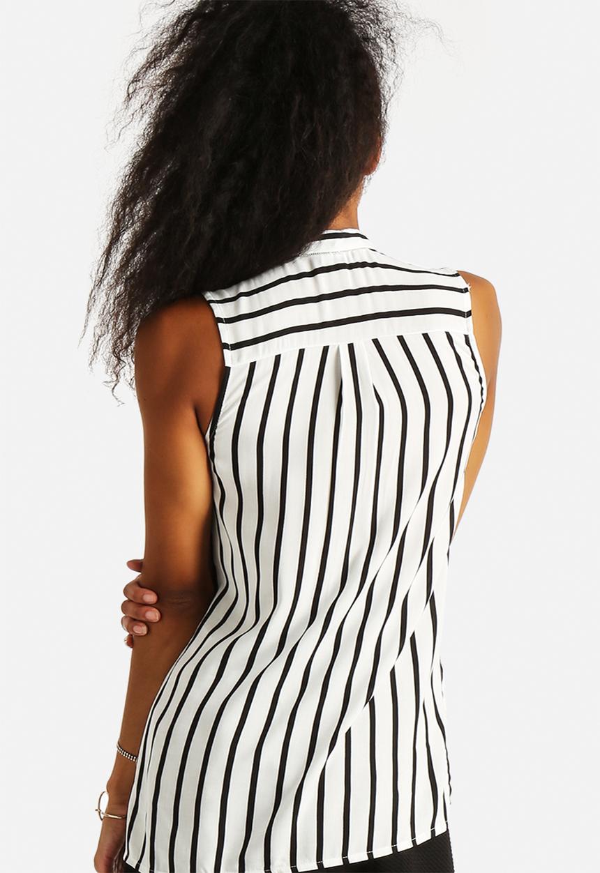 New Look - Clean Stripe Short Sleeve Spun Shirt