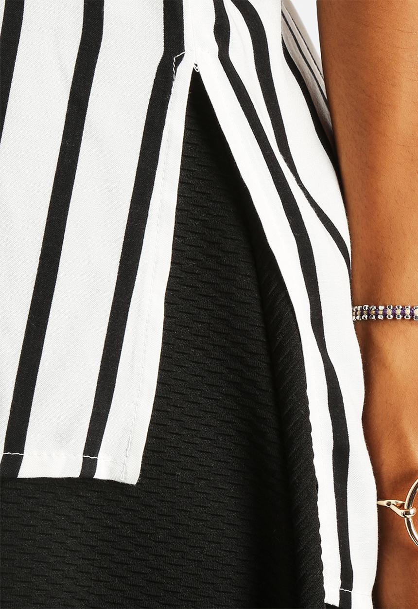 New Look - Clean Stripe Short Sleeve Spun Shirt