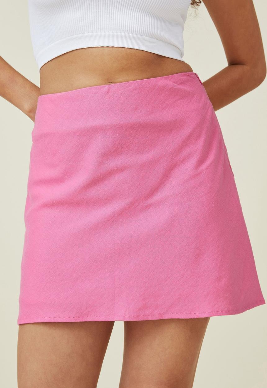 Cotton On - Haven aline mini skirt - fun pink