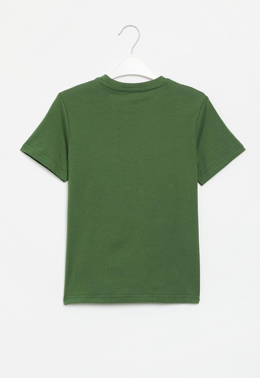 POLO - Boys printed short sleeve tee - green