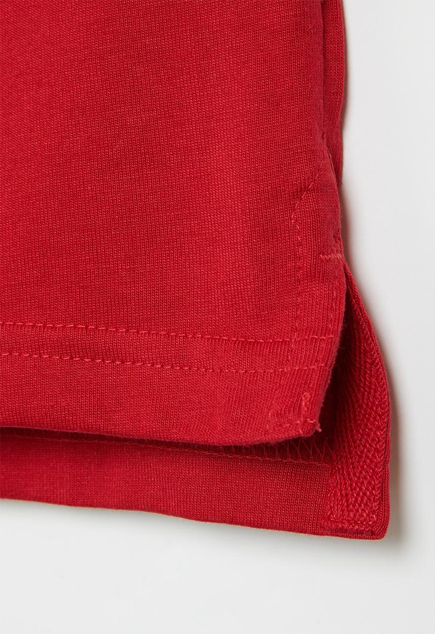 POLO - Boys crested short sleeve golfer - red