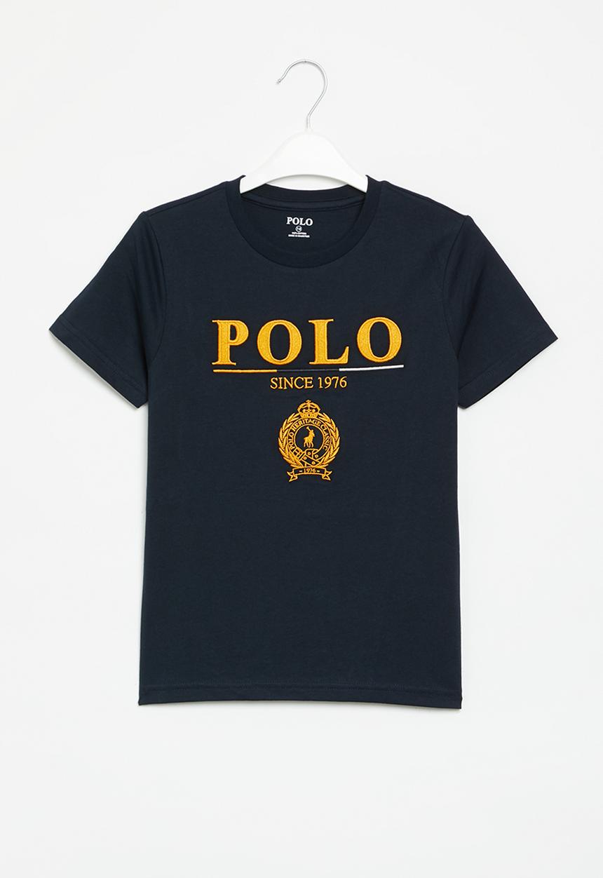 POLO - Boys crested short sleeve tee - navy