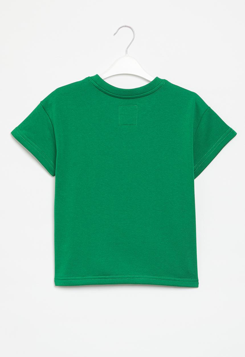 Aca Joe - Girls aca joe printed oversized tee - green