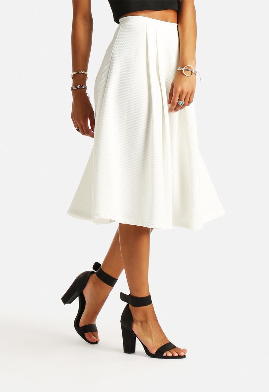 New Look - Texture Waffle Balloon Midi Skirt