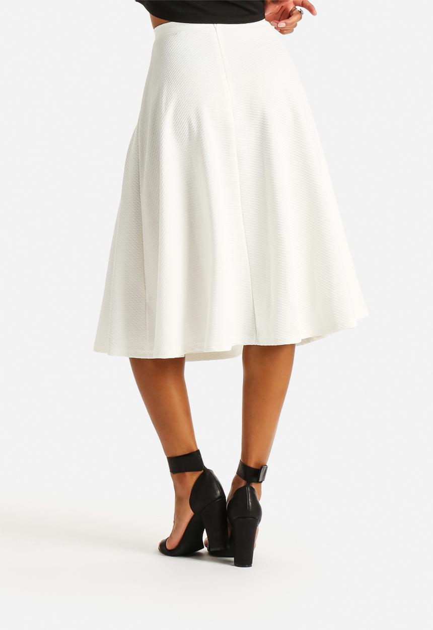 New Look - Texture Waffle Balloon Midi Skirt