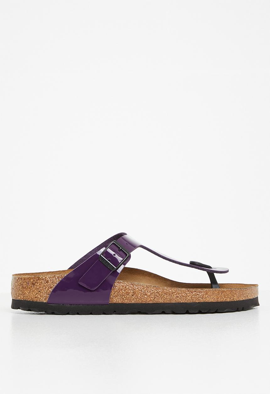 Birkenstock - Gizeh birko-flor patent regular - plum purple