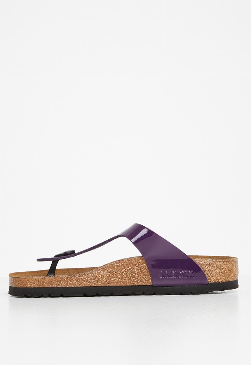 Birkenstock - Gizeh birko-flor patent regular - plum purple