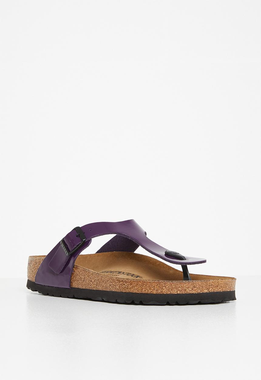 Birkenstock - Gizeh birko-flor patent regular - plum purple