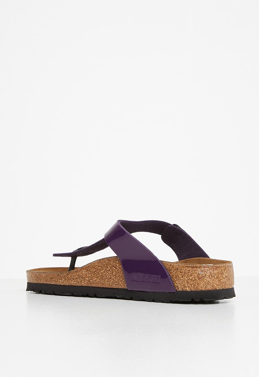 Birkenstock - Gizeh birko-flor patent regular - plum purple