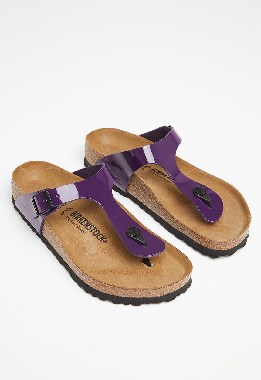 Birkenstock - Gizeh birko-flor patent regular - plum purple