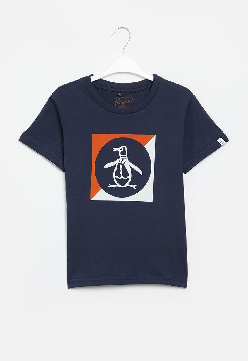 Original Penguin - Square block short sleeve tee - dark sapphire