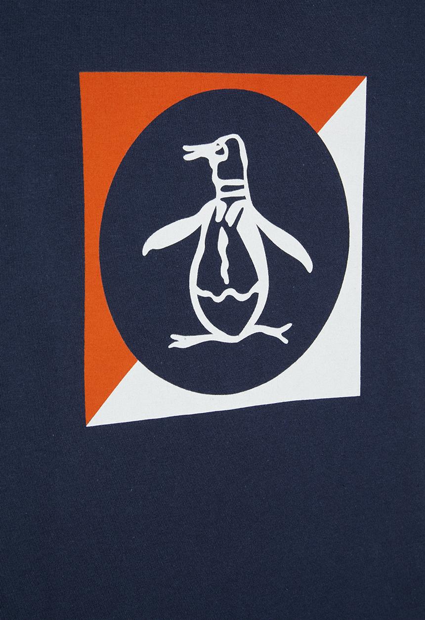 Original Penguin - Square block short sleeve tee - dark sapphire