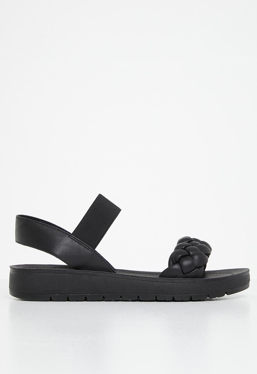 Madison® - Carly slingback woven sandal - black